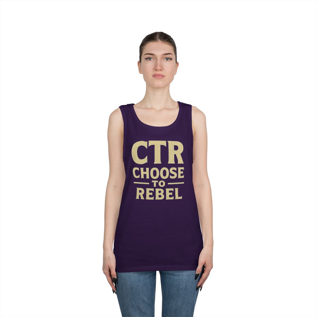 Color: Purple | Choose to Rebel Tank Top