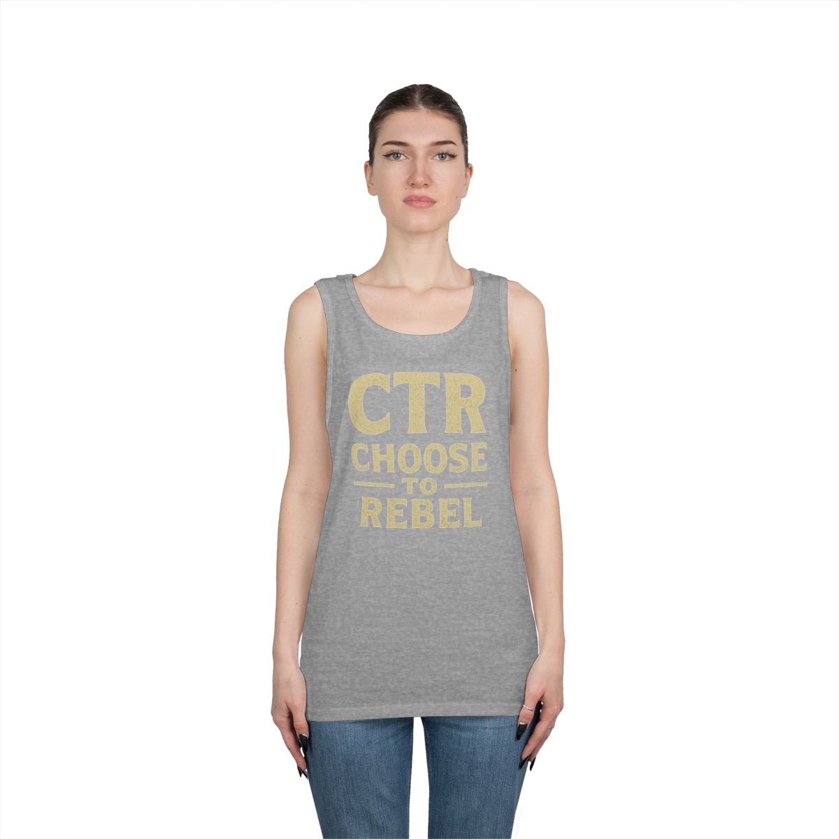 Color: Sport Grey | Choose to Rebel Tank Top