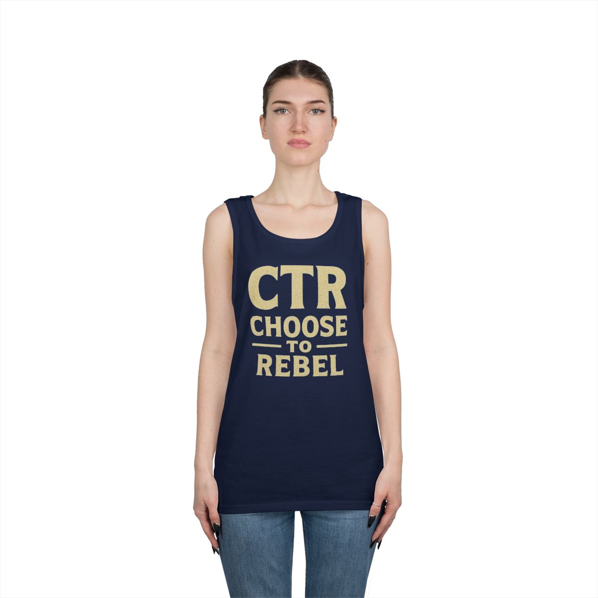 Color: Navy | Choose to Rebel Tank Top