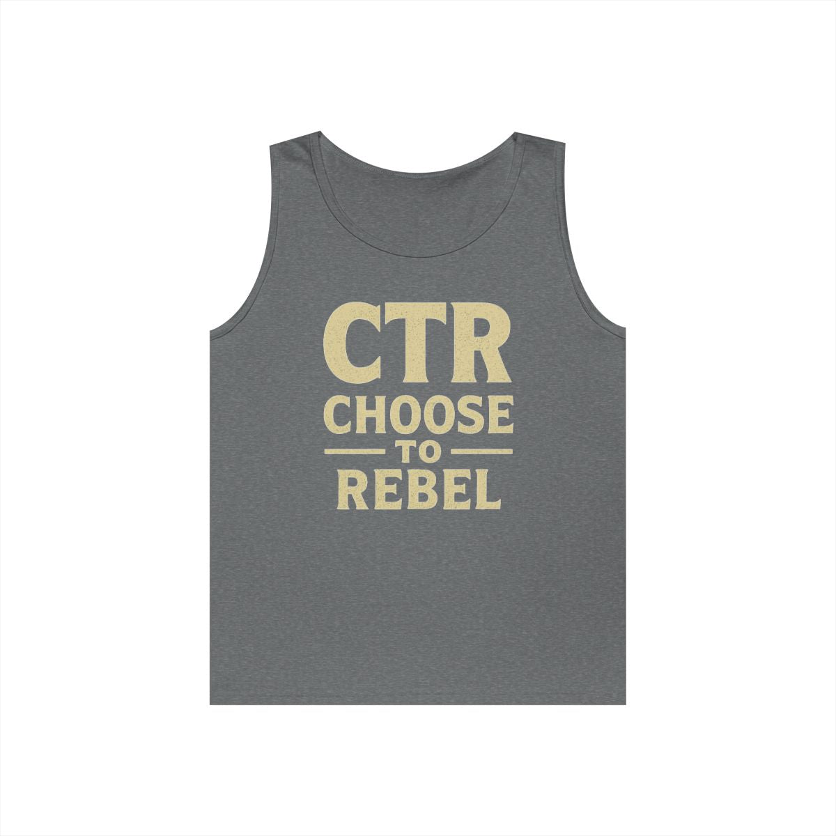 Color: Graphite Heather | Choose to Rebel Tank Top