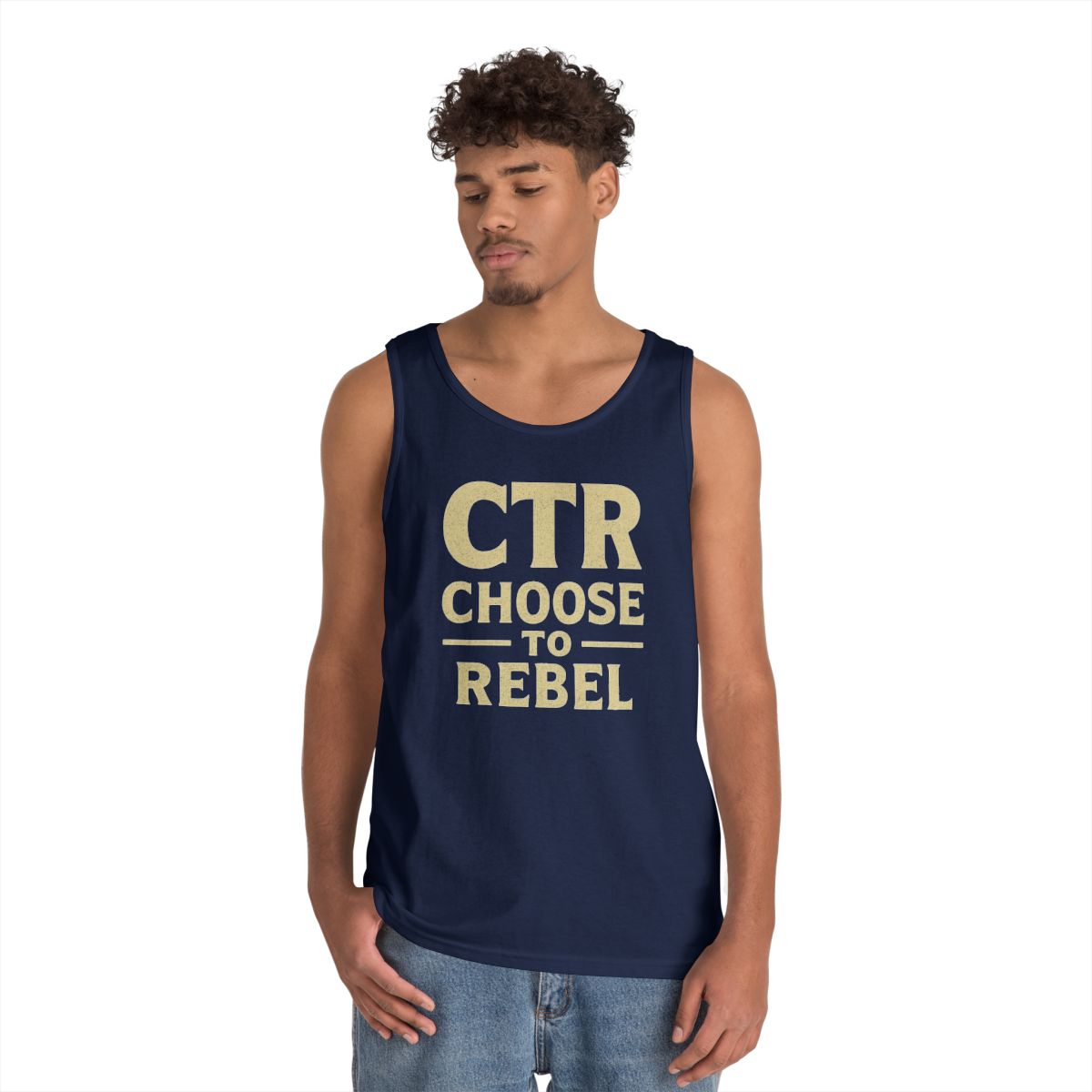 Color: Navy | Choose to Rebel Tank Top