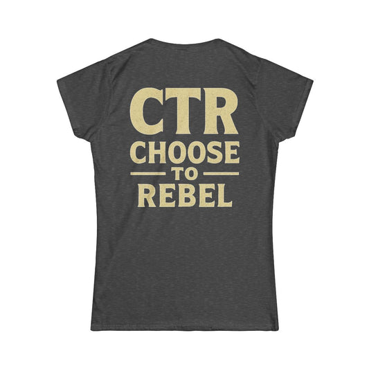 Color: Dark Heather | Choose to Rebel Women's Tee