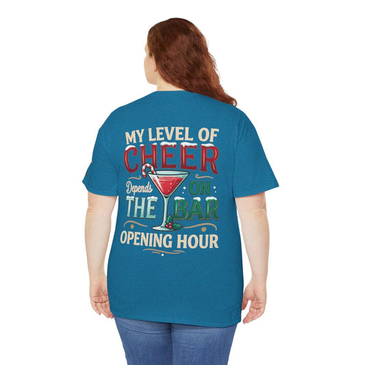 Color: Antique Sapphire | Christmas Cheer Premium Graphic Tee