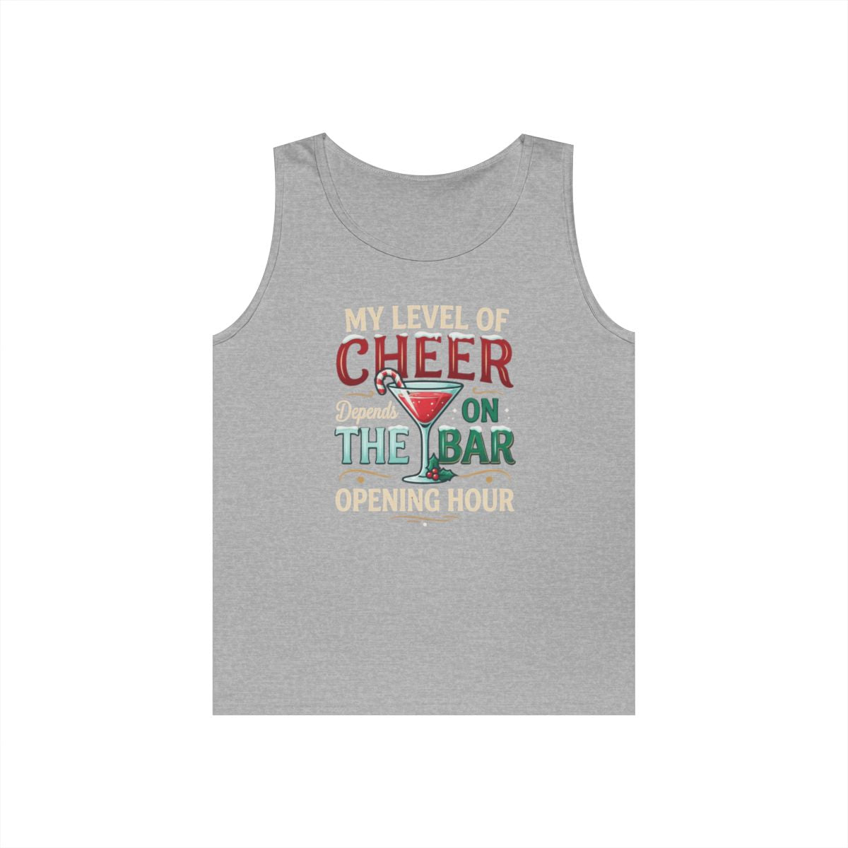Color: Sport Grey | Christmas Cheer Tank Top