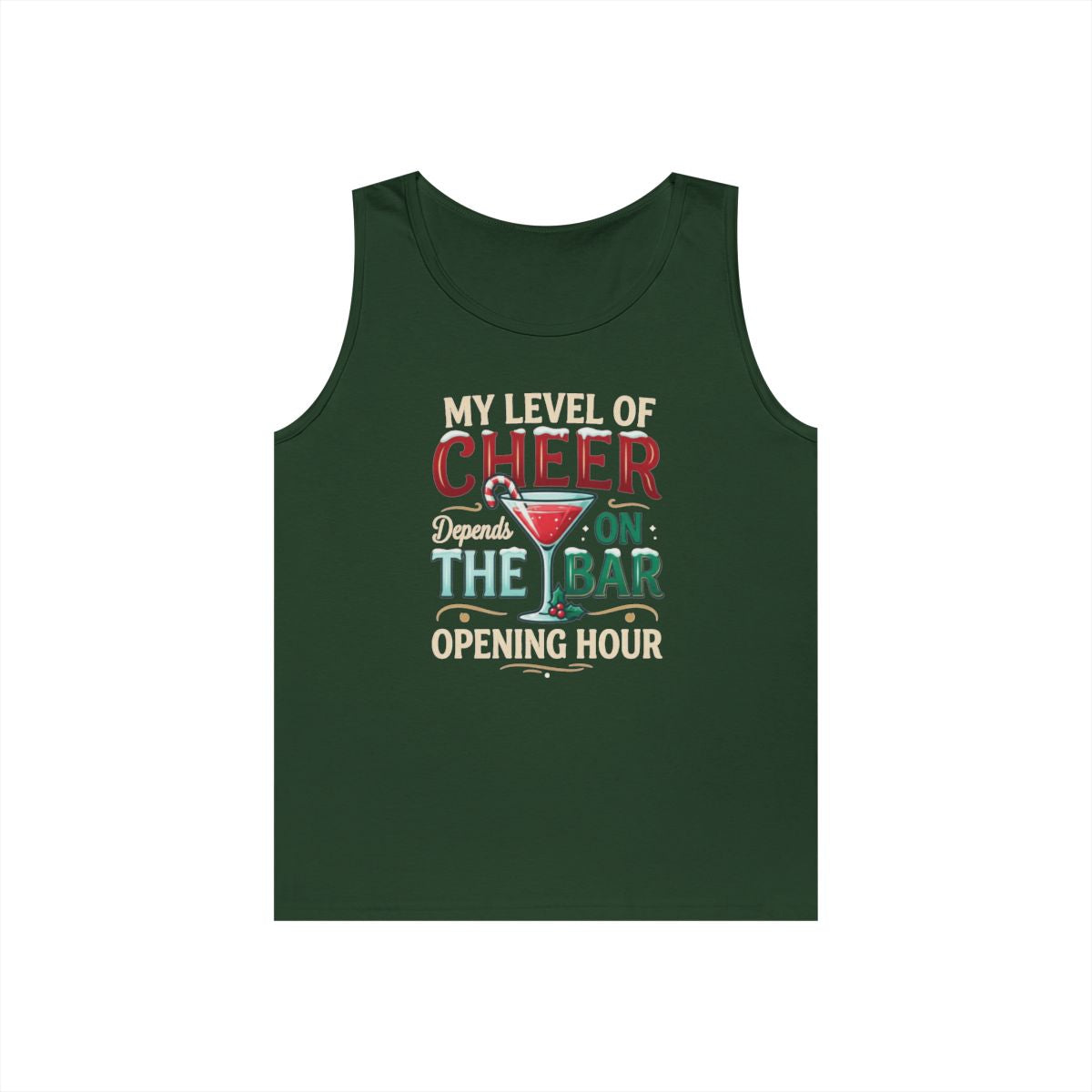 Color: Forest Green | Christmas Cheer Tank Top