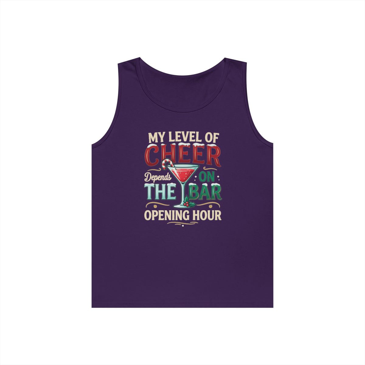 Color: Purple | Christmas Cheer Tank Top