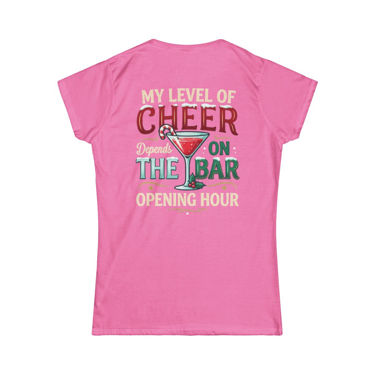 Color: Azalea | Christmas Cheer Women's Tee