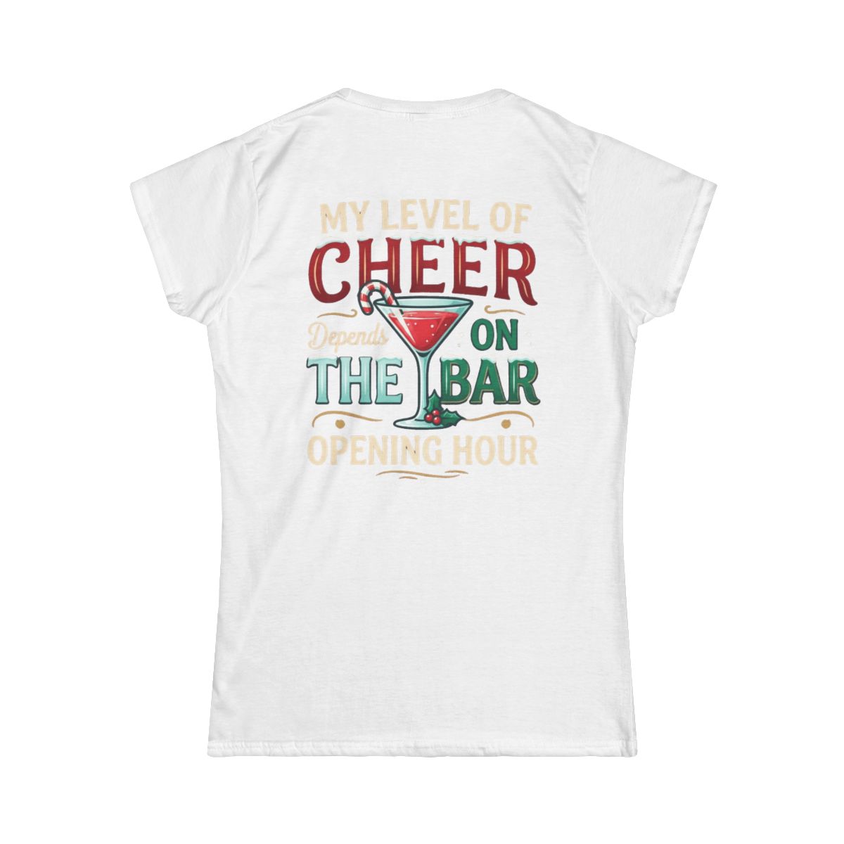 Color: White | Christmas Cheer Women's Tee