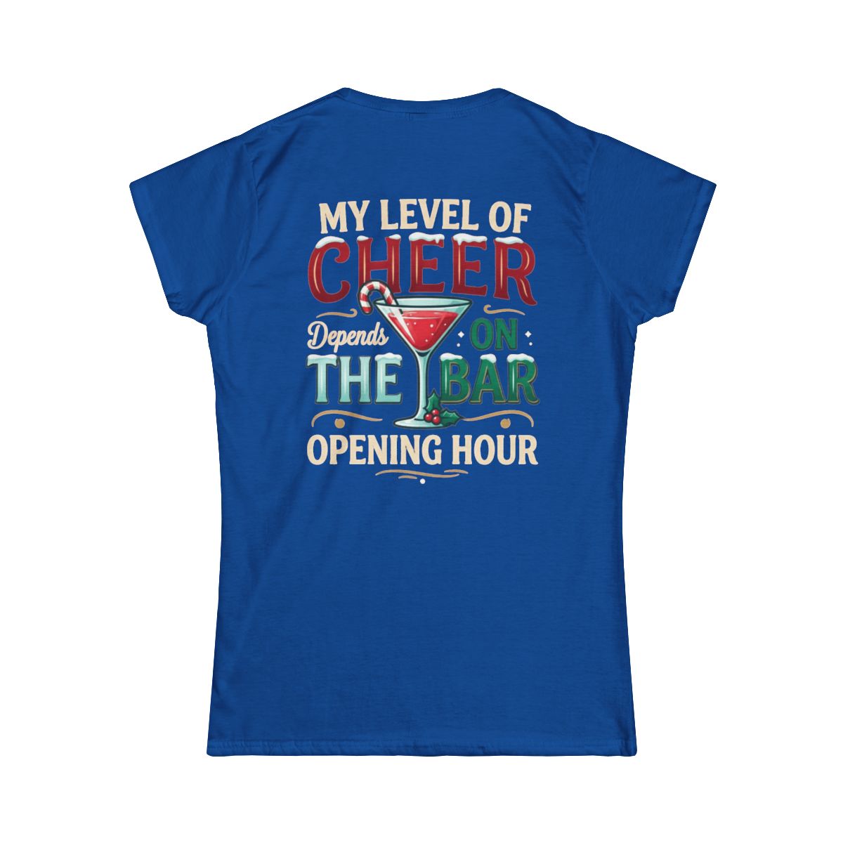 Color: Royal | Christmas Cheer Women's Tee