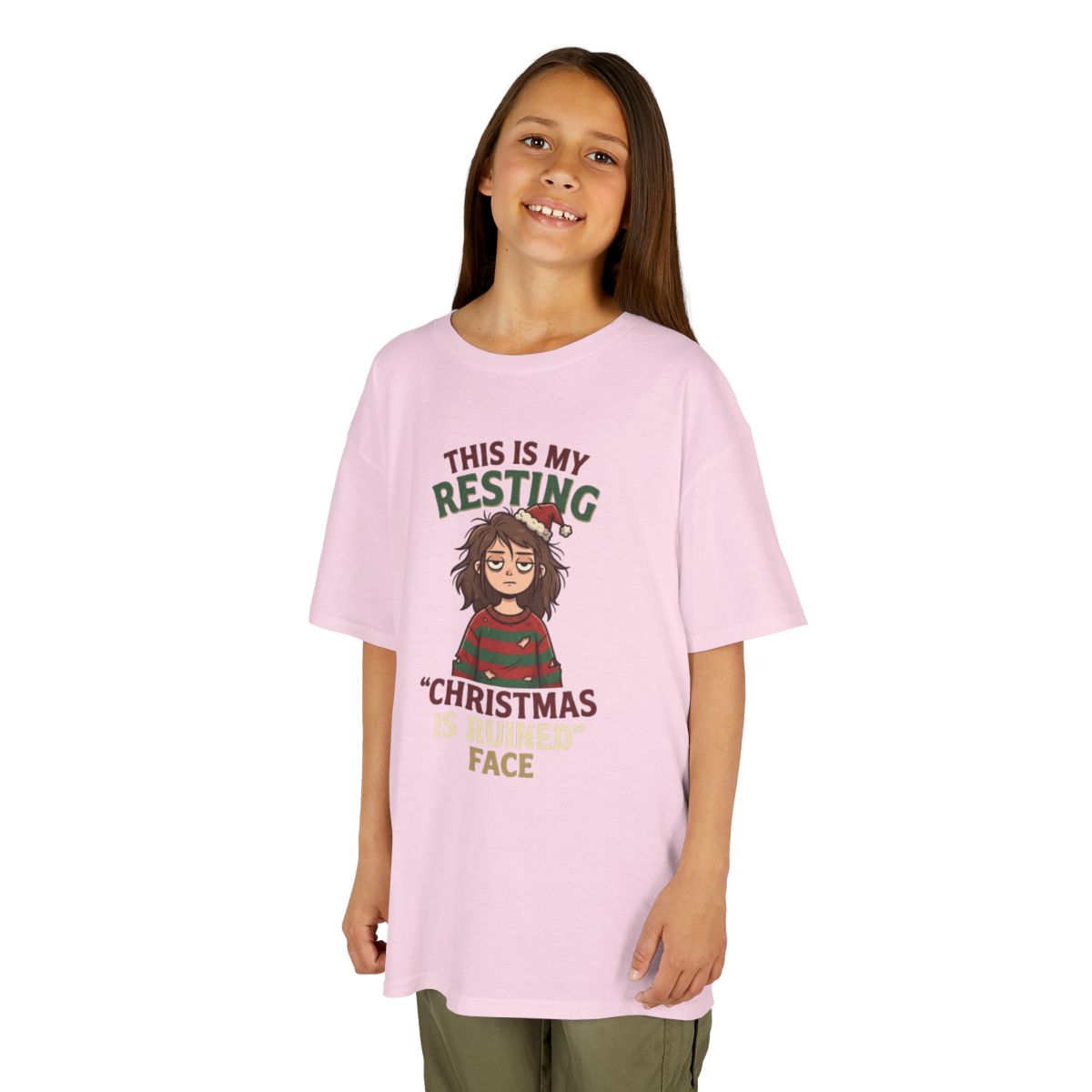 Color: Light Pink | Christmas Is Ruined Kids Tee