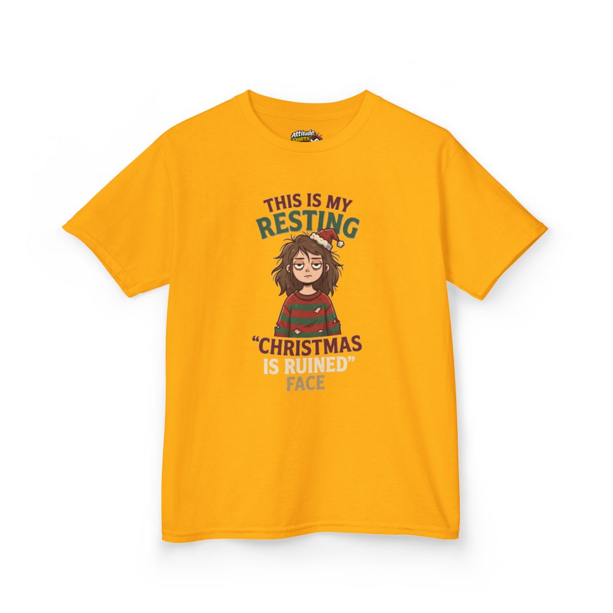 Color: Gold | Christmas Is Ruined Kids Tee