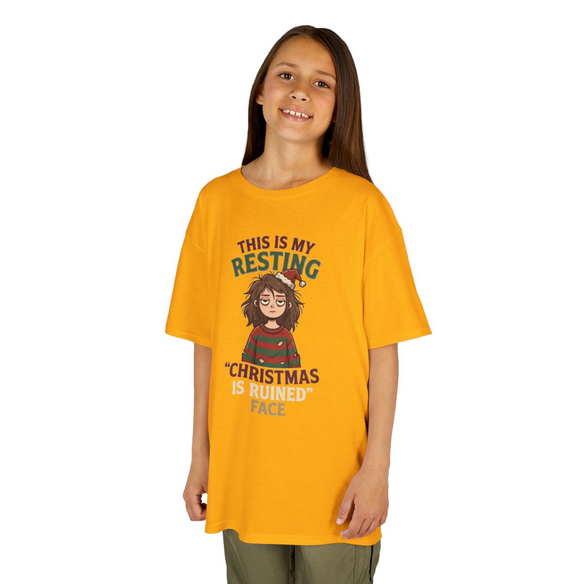 Color: Gold | Christmas Is Ruined Kids Tee