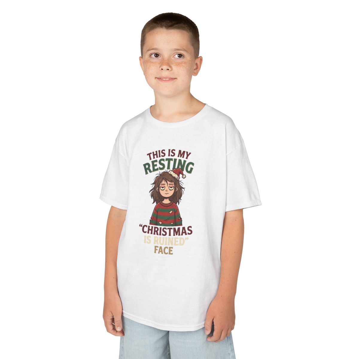 Color: White | Christmas Is Ruined Kids Tee