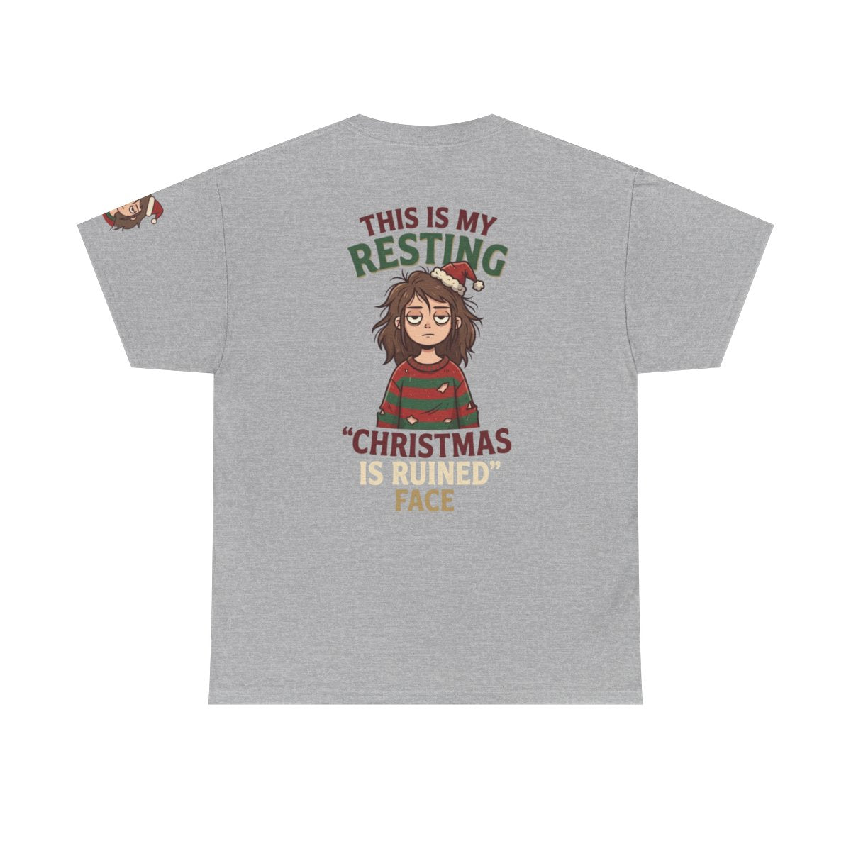 Color: Sport Grey | Christmas Is Ruined Premium Graphic Tee