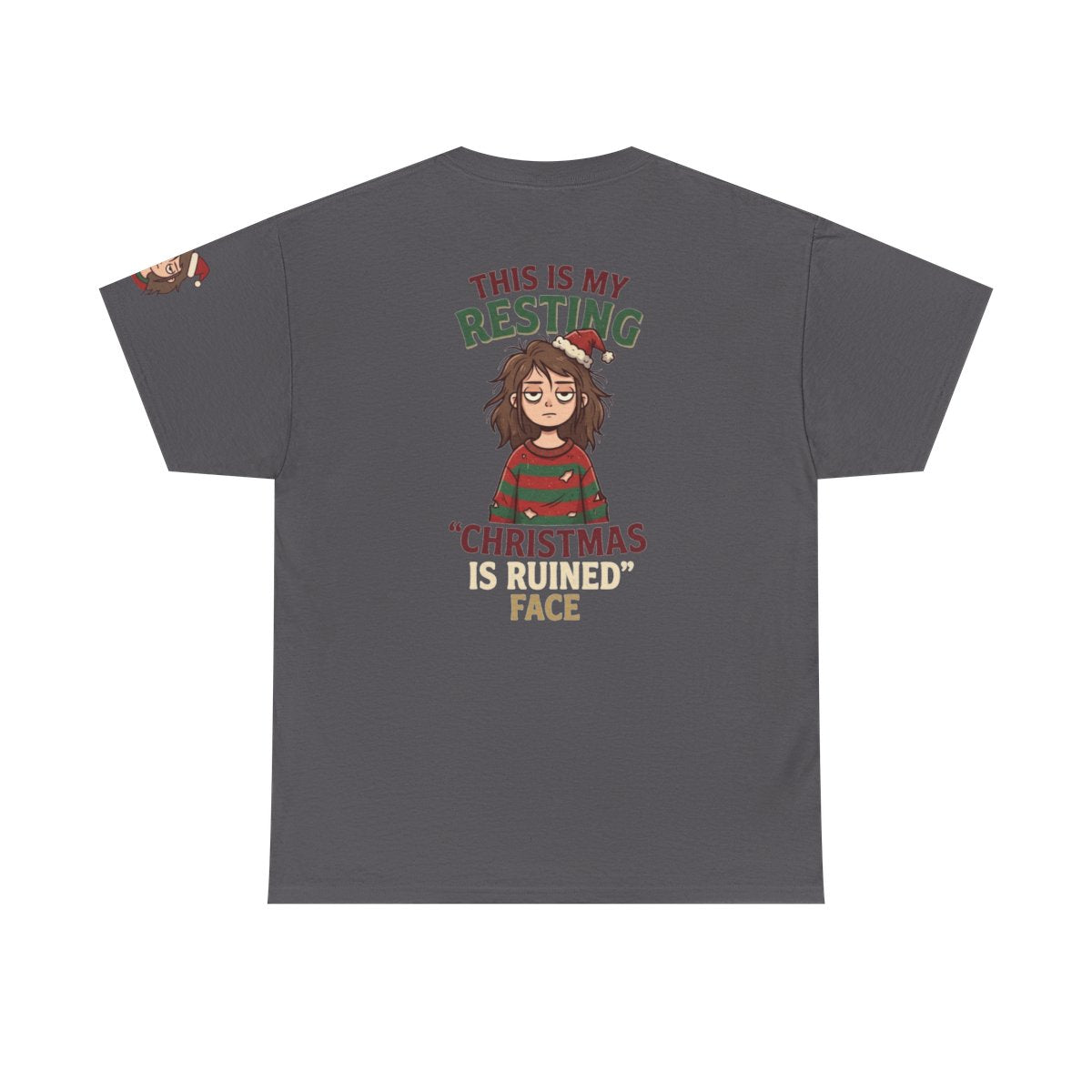 Color: Charcoal | Christmas Is Ruined Premium Graphic Tee