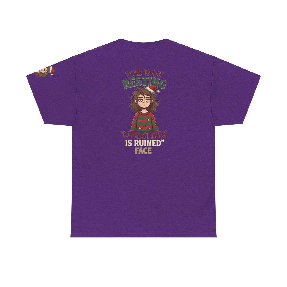Color: Purple | Christmas Is Ruined Premium Graphic Tee