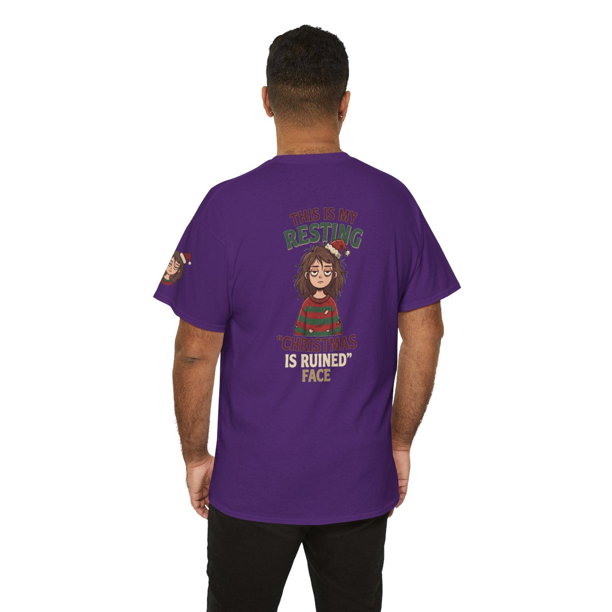 Color: Purple | Christmas Is Ruined Premium Graphic Tee
