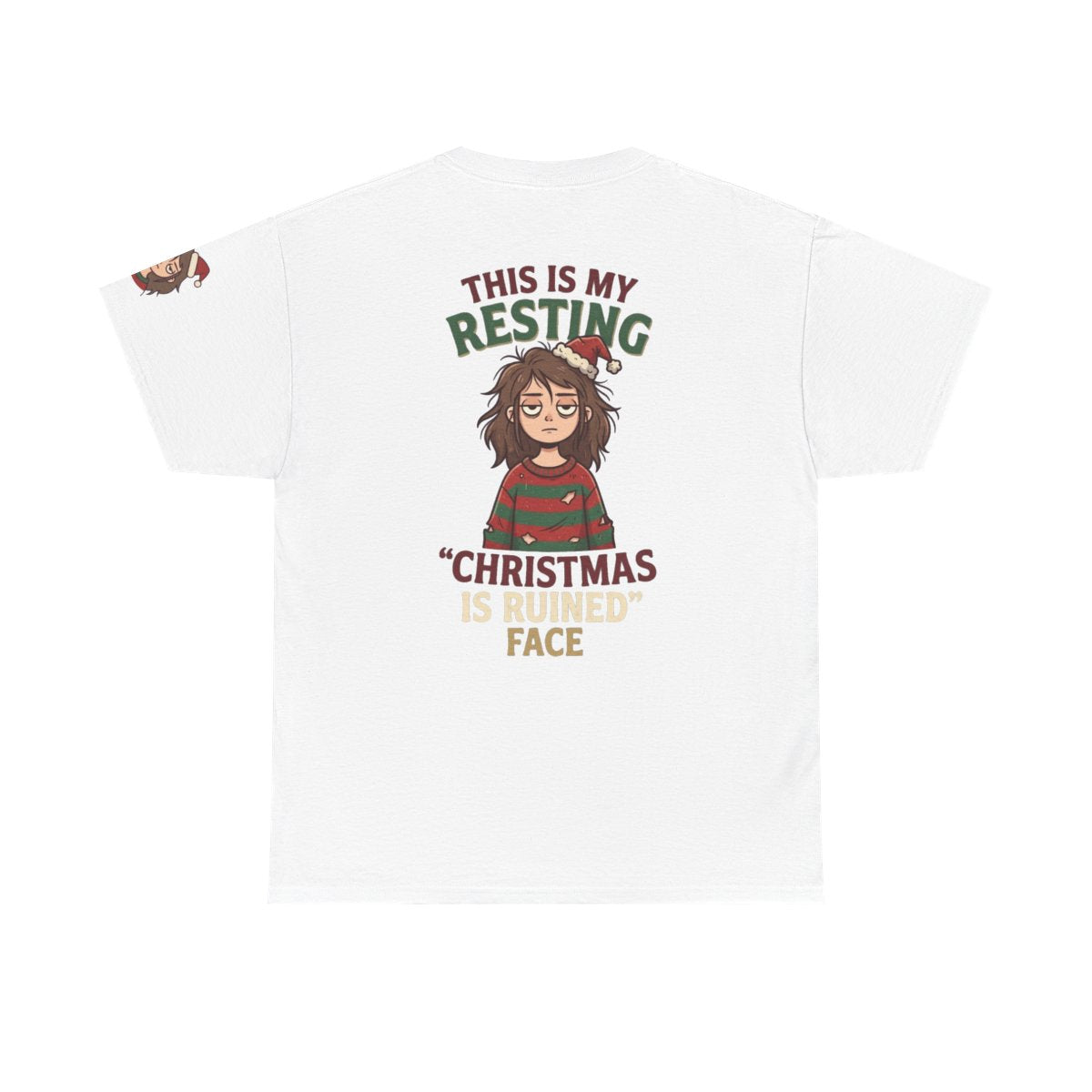Color: White | Christmas Is Ruined Premium Graphic Tee