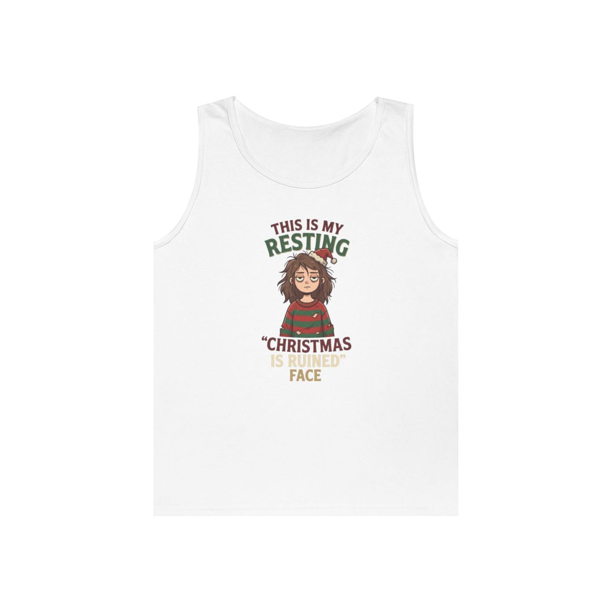 Color: White | Christmas Is Ruined Tank Top
