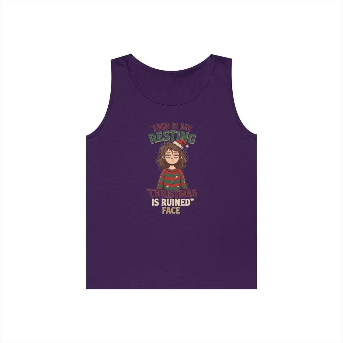 Color: Purple | Christmas Is Ruined Tank Top