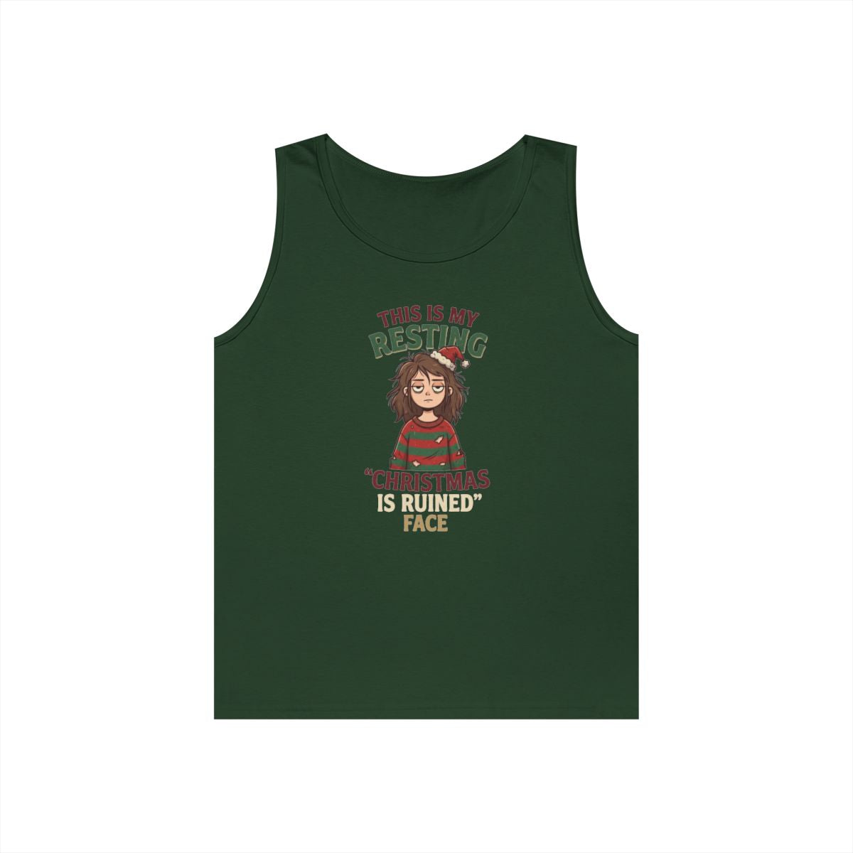 Color: Forest Green | Christmas Is Ruined Tank Top