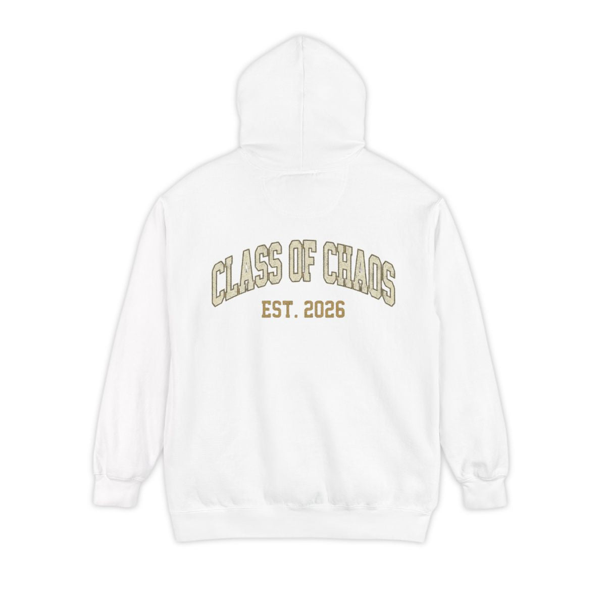 Color: White | Class of Chaos Garment-Dyed Hoodie