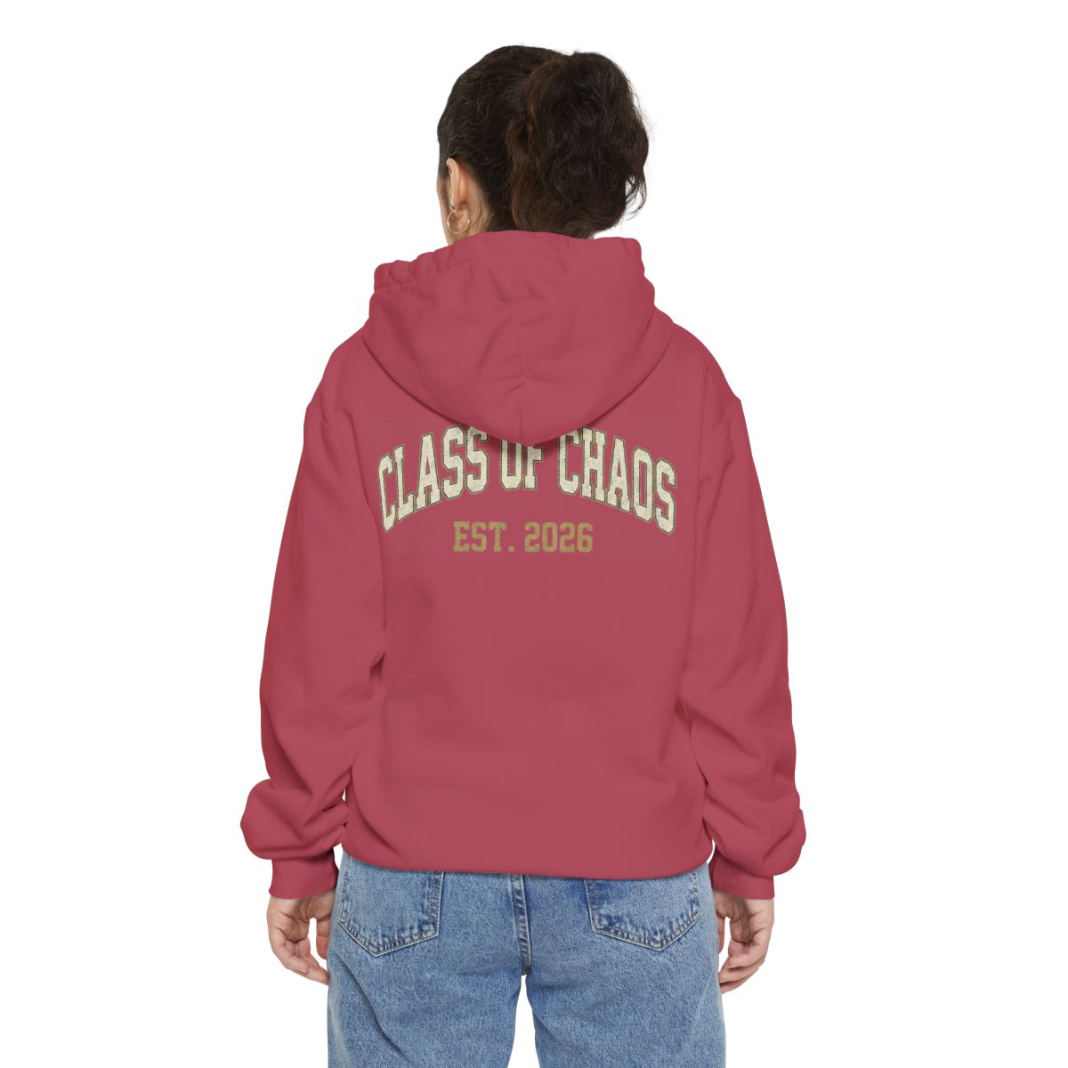 Color: Crimson | Class of Chaos Garment-Dyed Hoodie