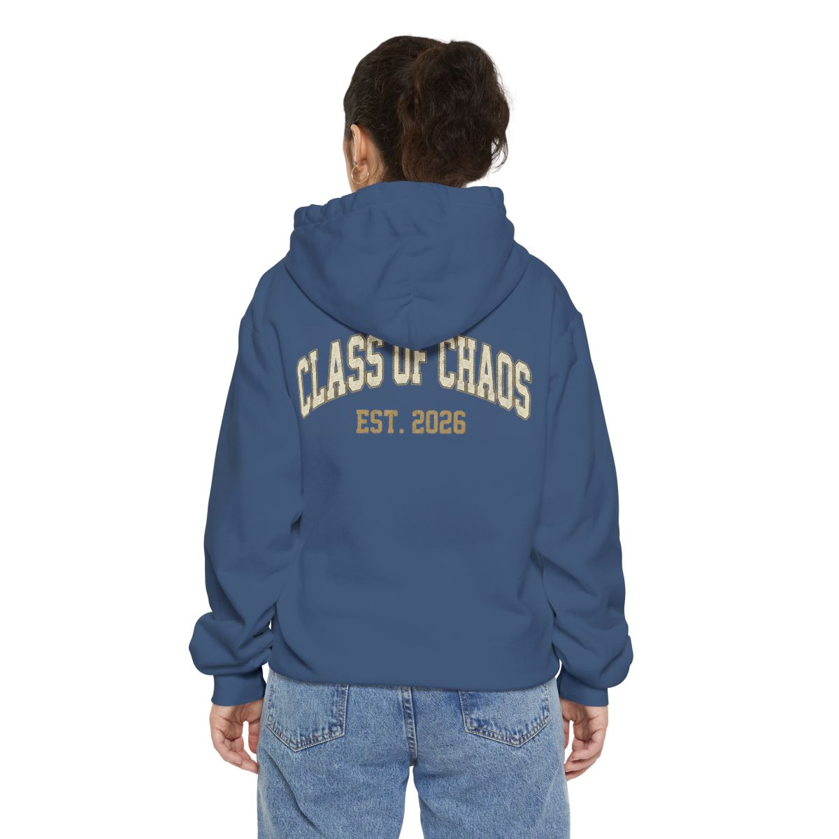 Color: True Navy | Class of Chaos Garment-Dyed Hoodie
