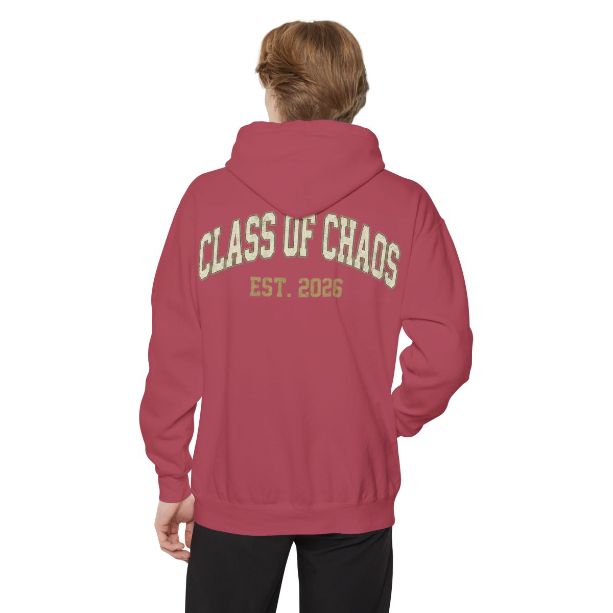 Color: Crimson | Class of Chaos Garment-Dyed Hoodie