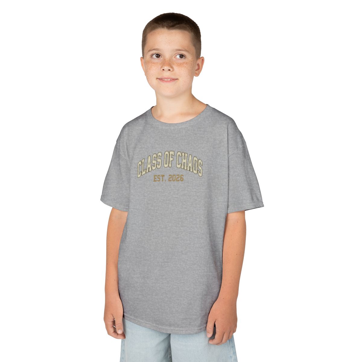 Color: Sport Grey | Class of Chaos Kids Tee