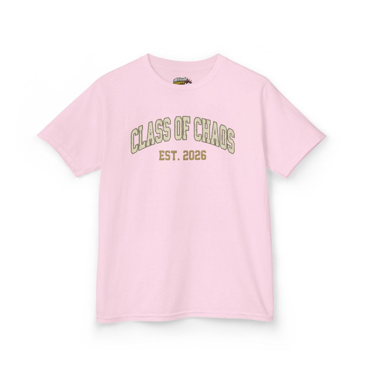 Color: Light Pink | Class of Chaos Kids Tee