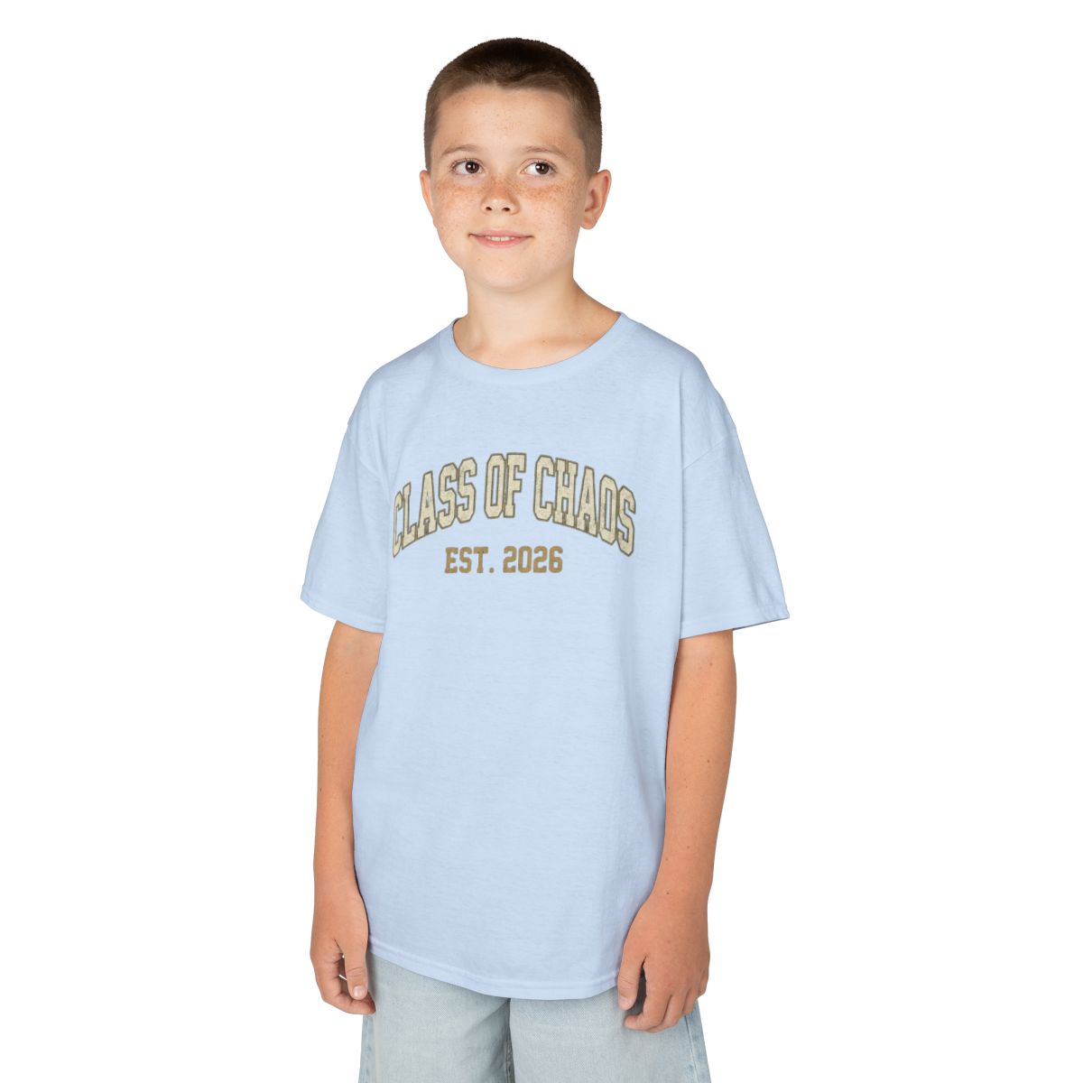 Color: Light Blue | Class of Chaos Kids Tee