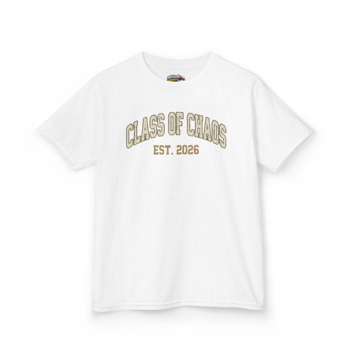 Color: White | Class of Chaos Kids Tee