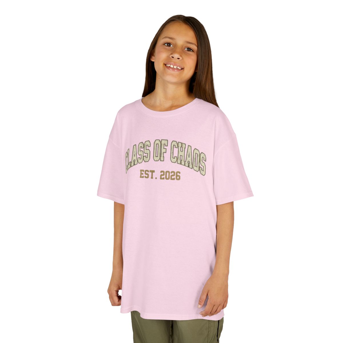 Color: Light Pink | Class of Chaos Kids Tee