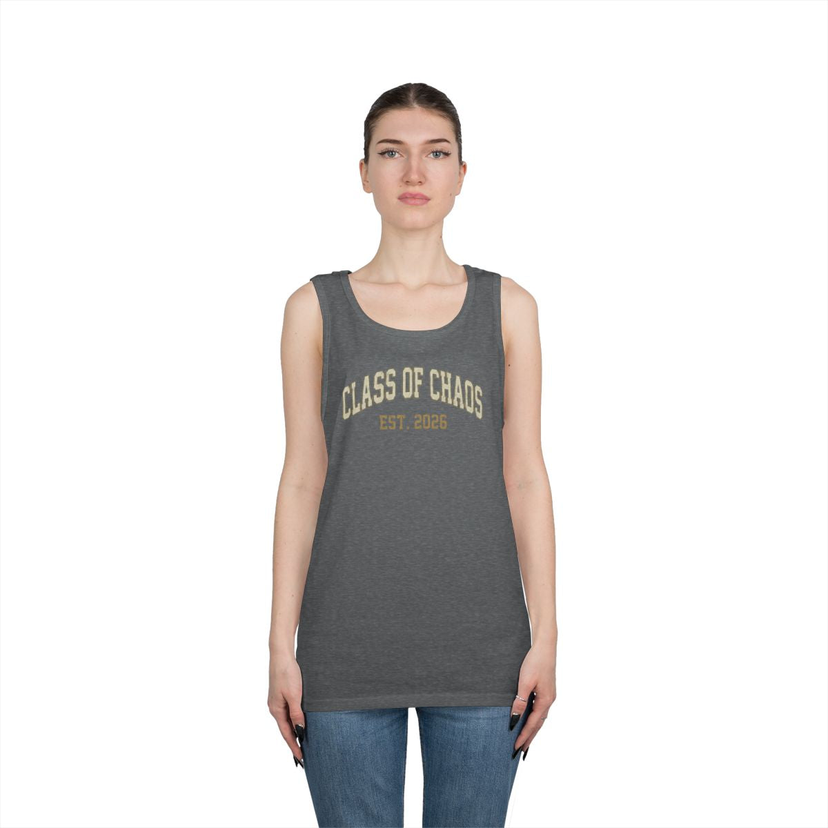 Color: Graphite Heather | Class of Chaos Tank Top