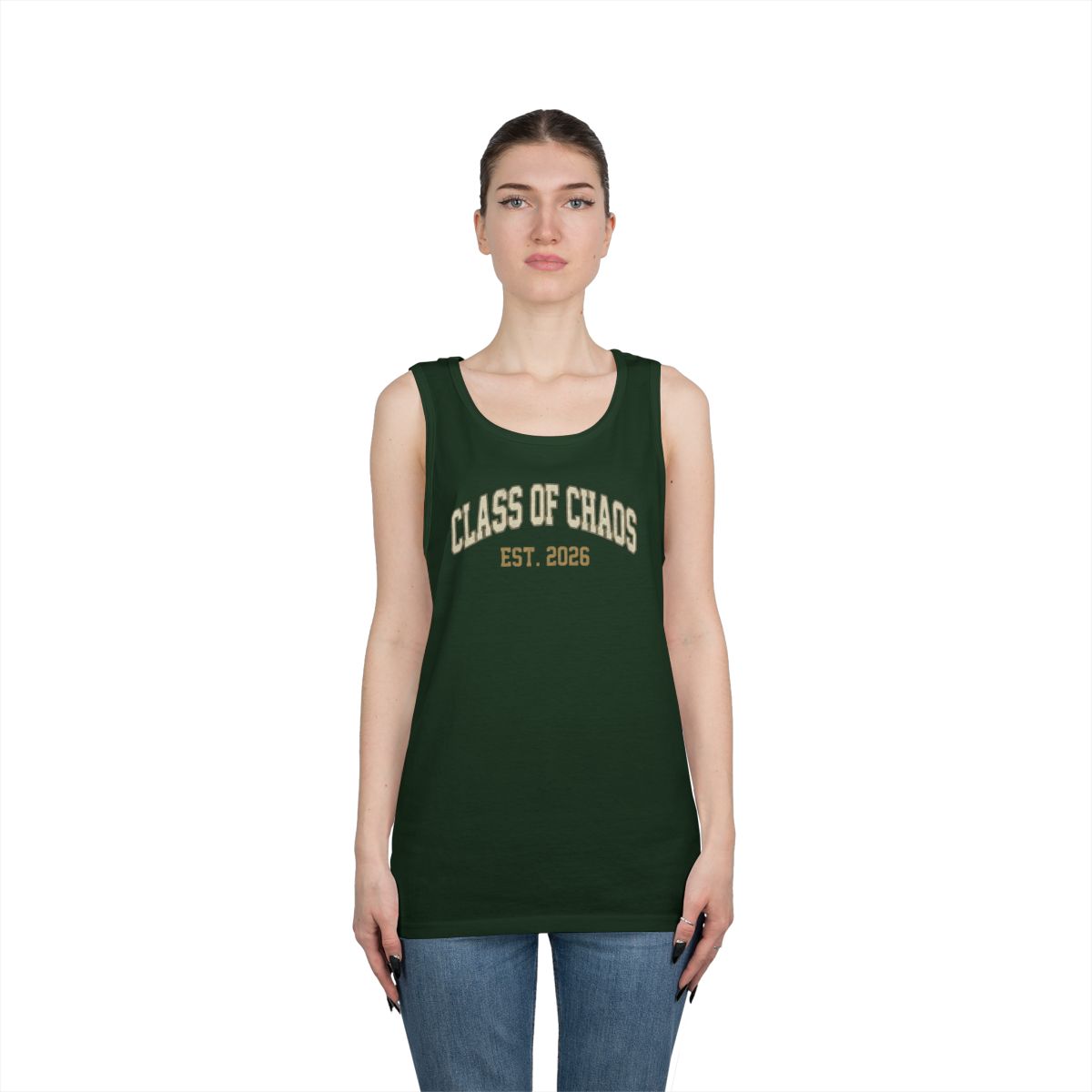 Color: Forest Green | Class of Chaos Tank Top