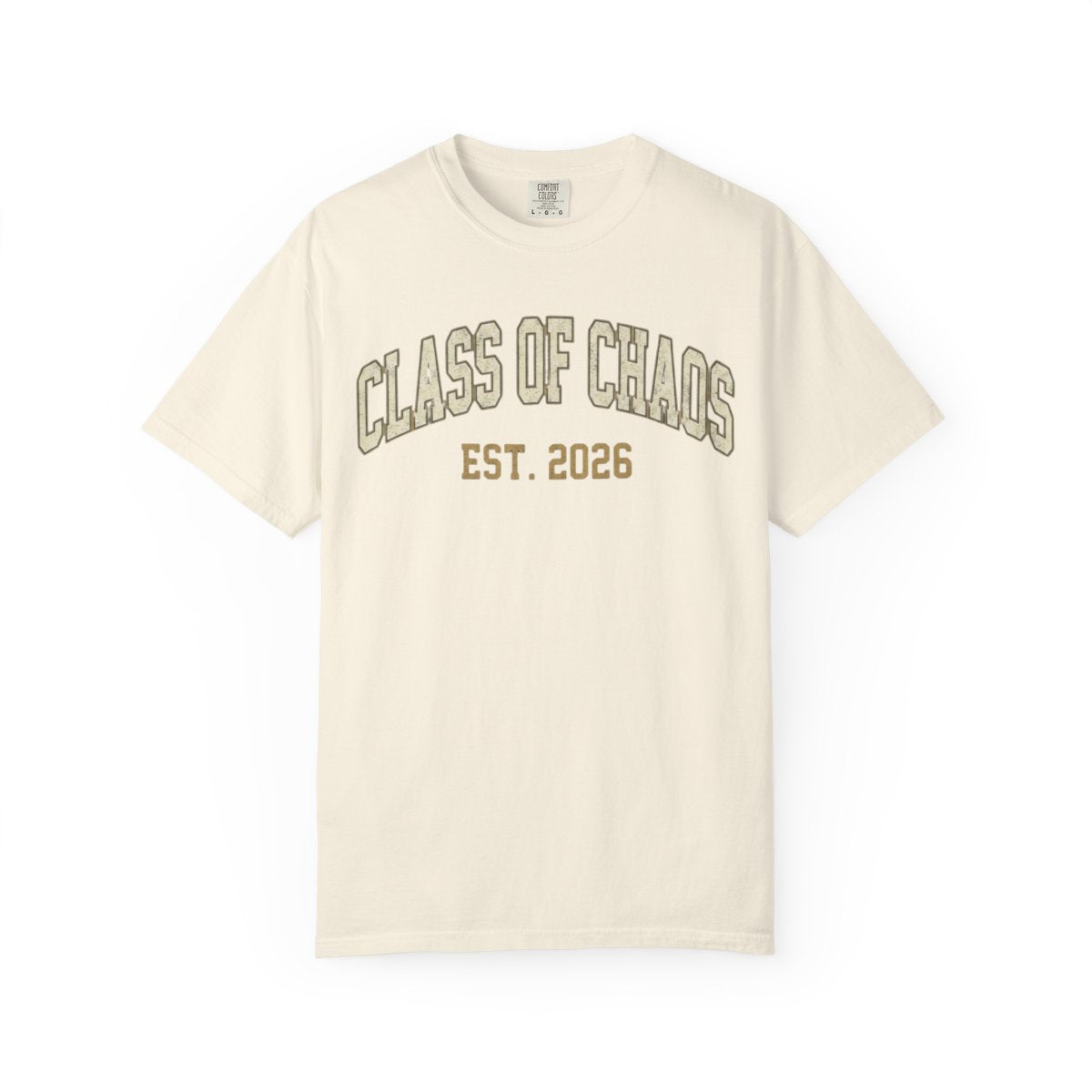 Color: Ivory | Class of Chaos Unisex Garment-Dyed Tee