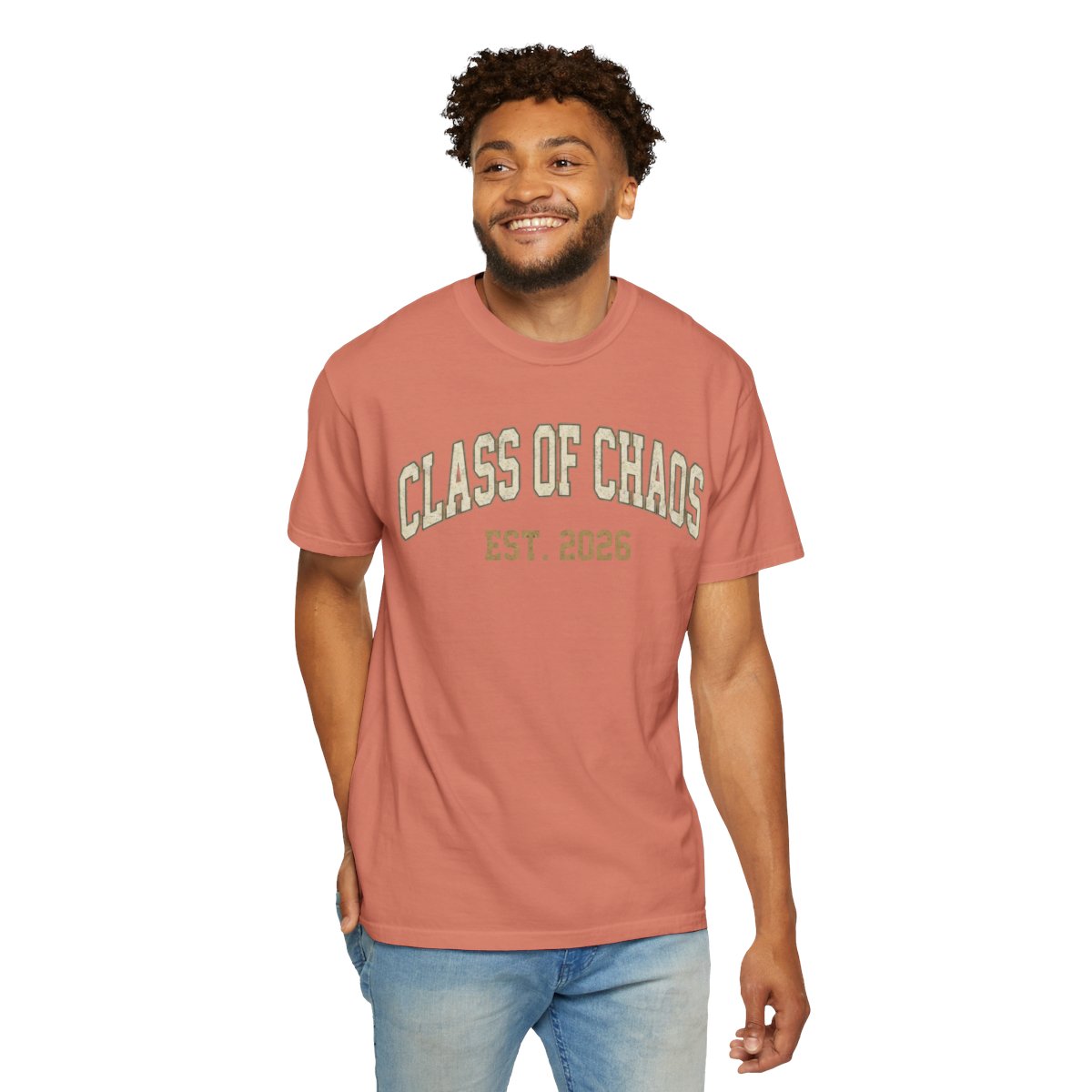 Color: Terracotta | Class of Chaos Unisex Garment-Dyed Tee