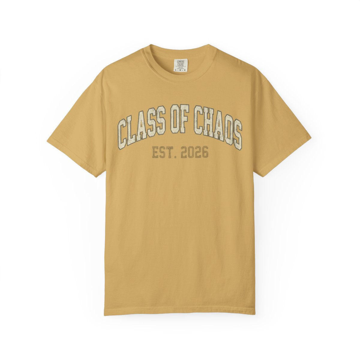Color: Mustard | Class of Chaos Unisex Garment-Dyed Tee