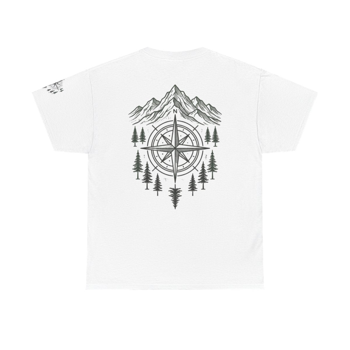 Color: White | Compass Premium Graphic Tee