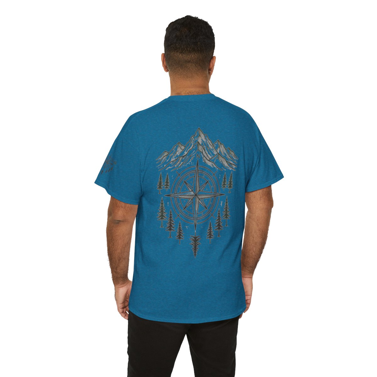 Color: Antique Sapphire | Compass Premium Graphic Tee