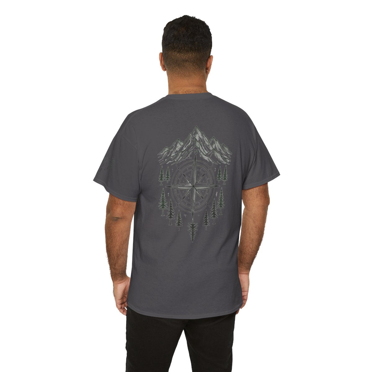 Color: Charcoal | Compass Premium Graphic Tee