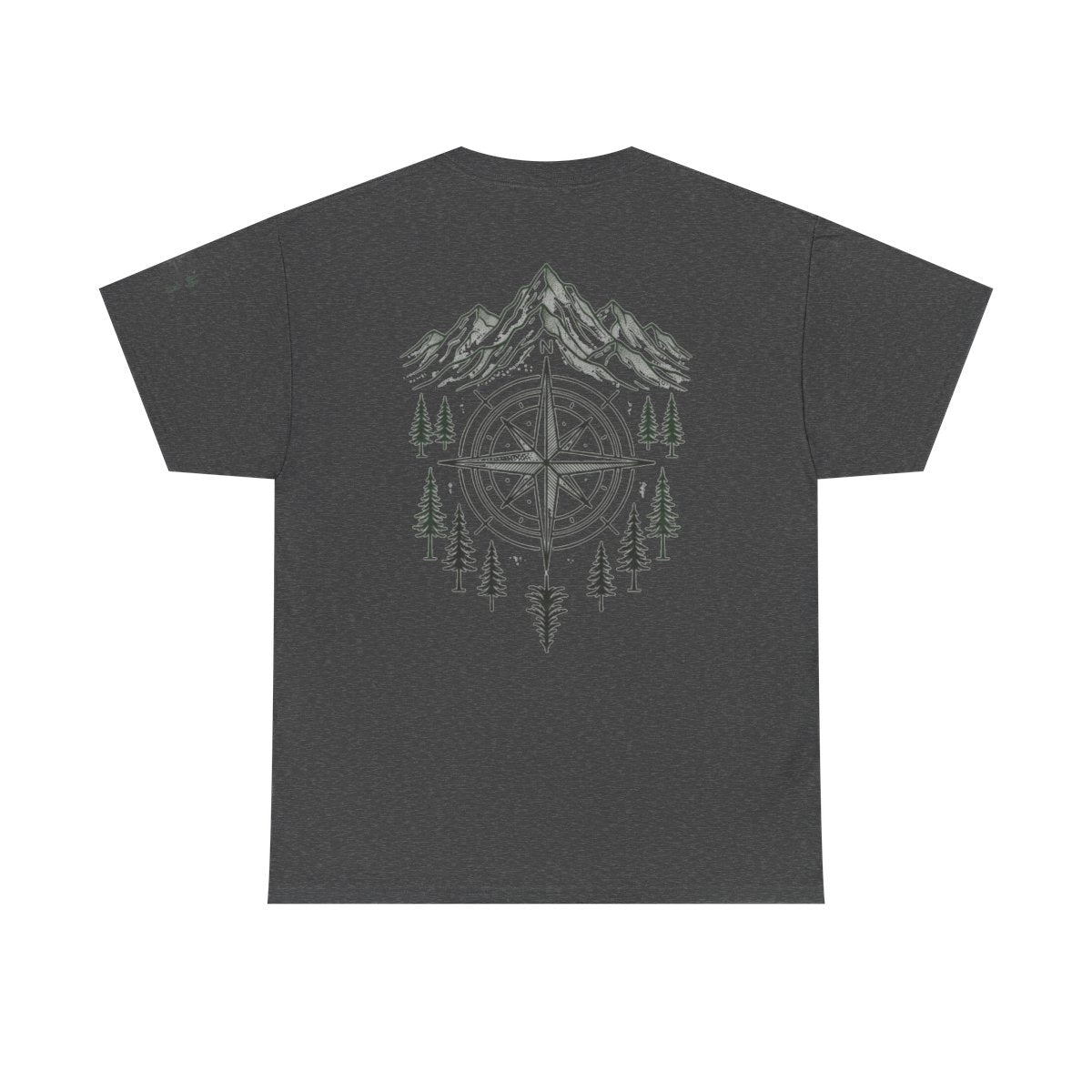 Color: Dark Heather | Compass Premium Graphic Tee