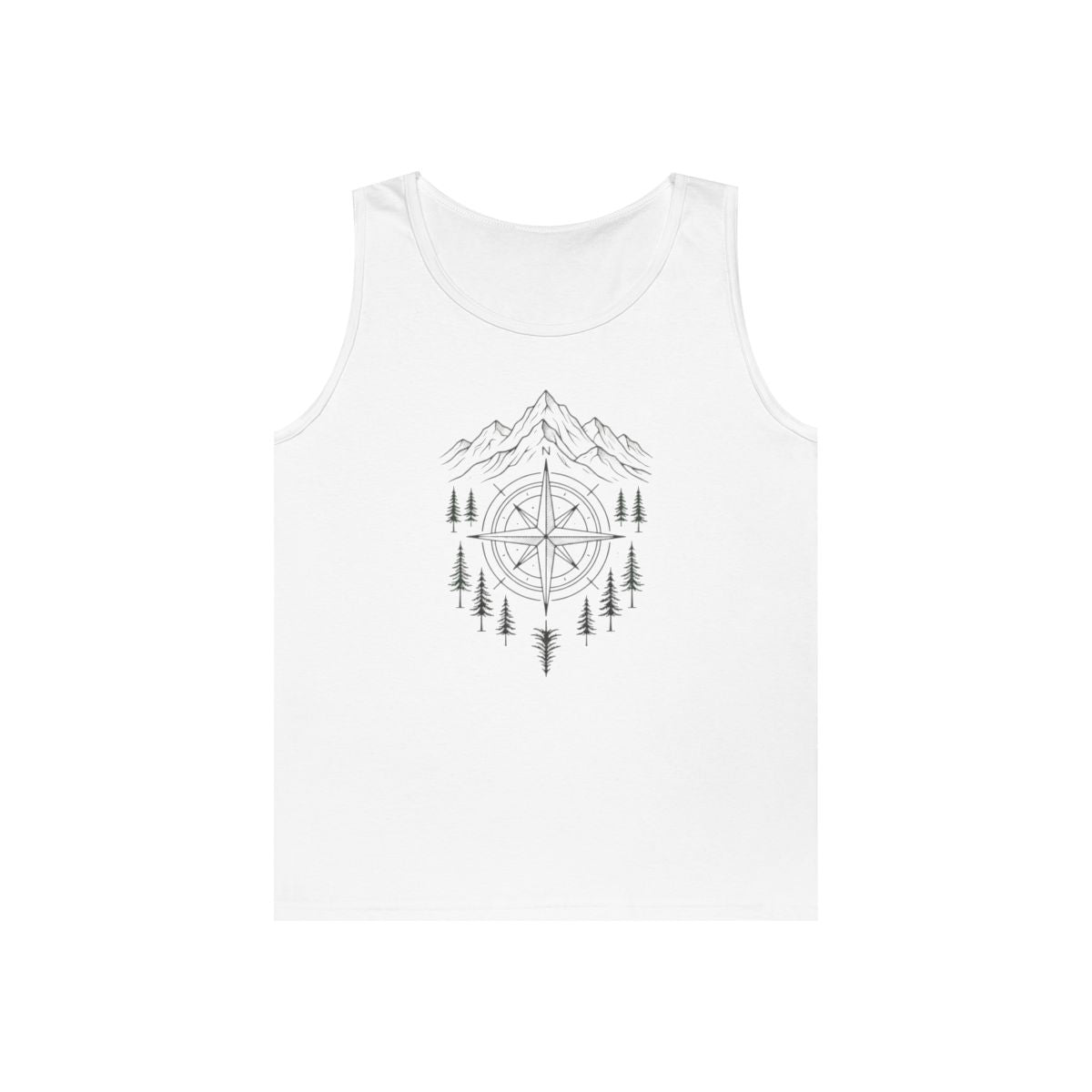 Color: White | Compass Tank Top