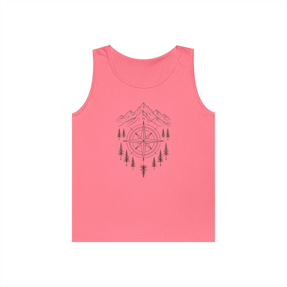 Color: Safety Pink | Compass Tank Top