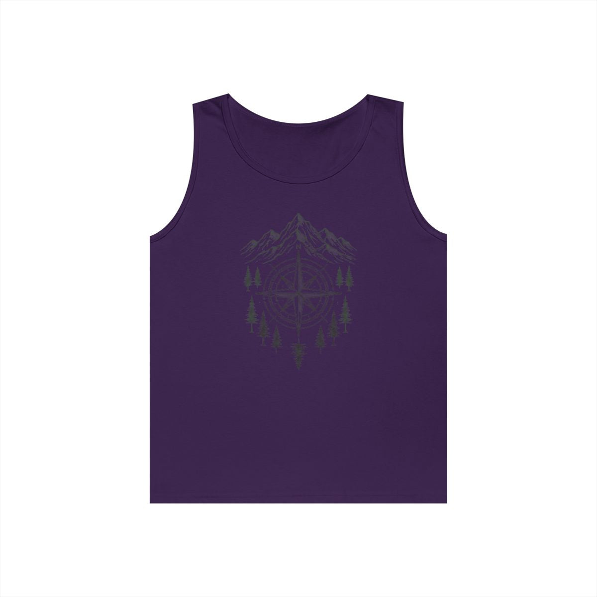 Color: Purple | Compass Tank Top