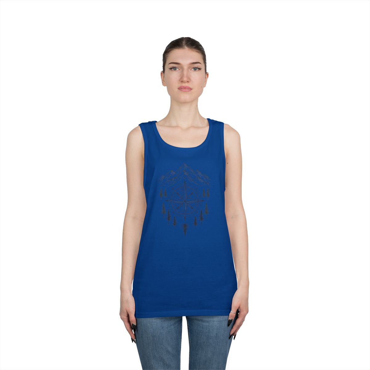 Color: Royal | Compass Tank Top