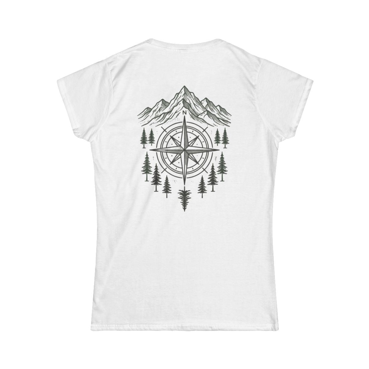 Color: White | Compass Women's Tee
