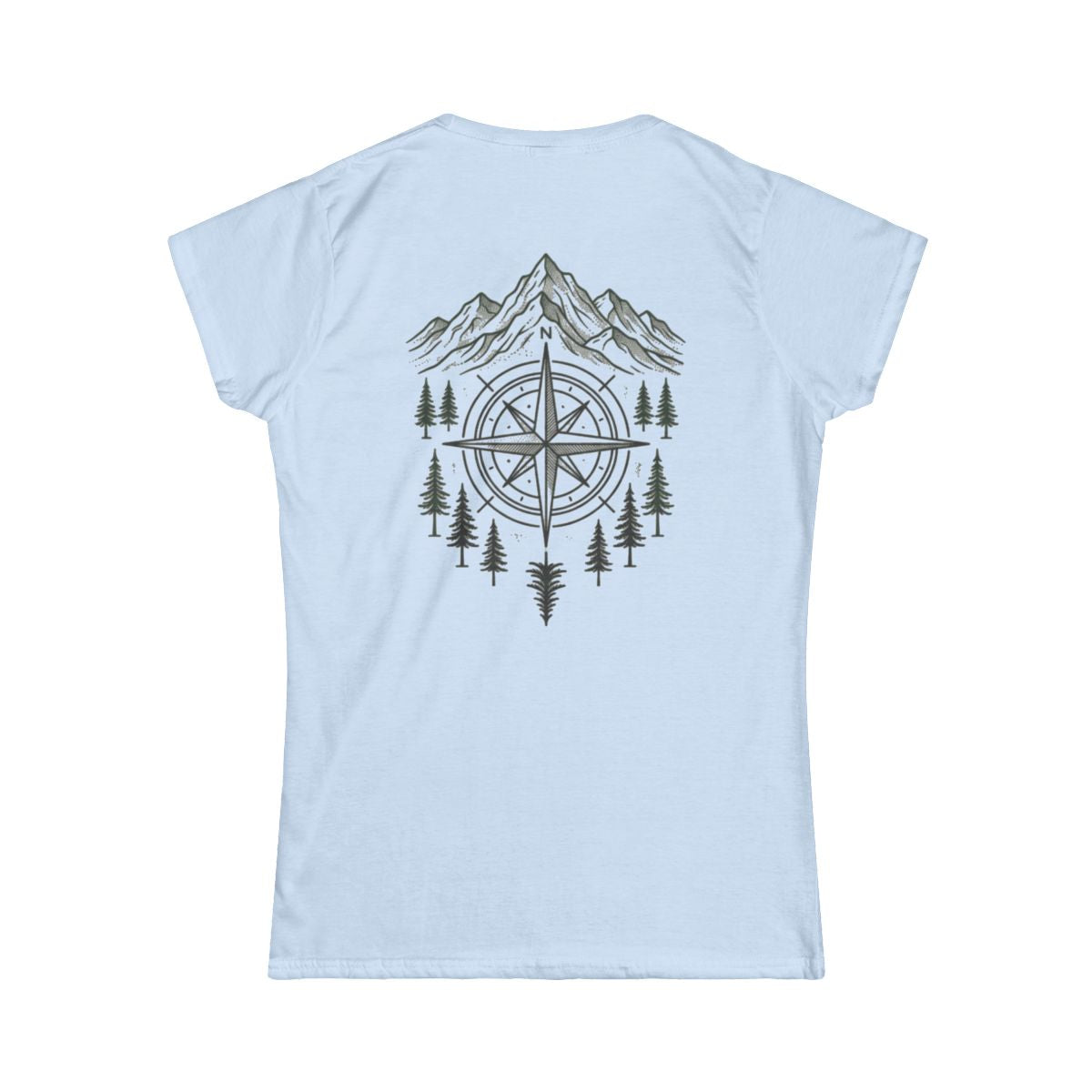 Color: Light Blue | Compass Women's Tee