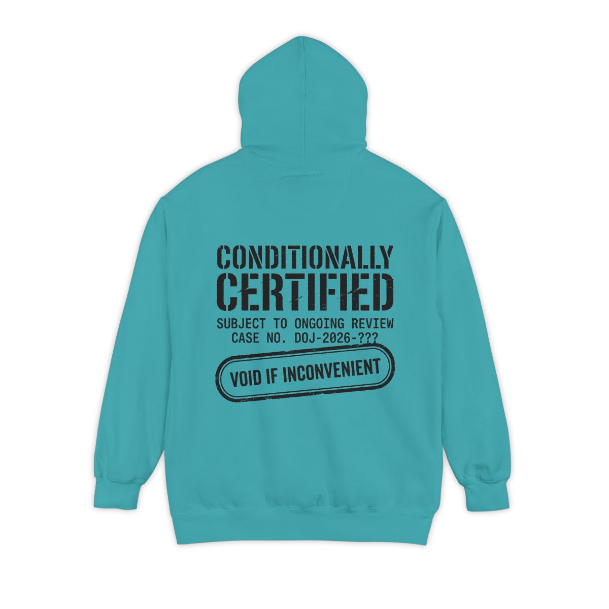 Color: Seafoam | Conditionally Certified Garment-Dyed Hoodie